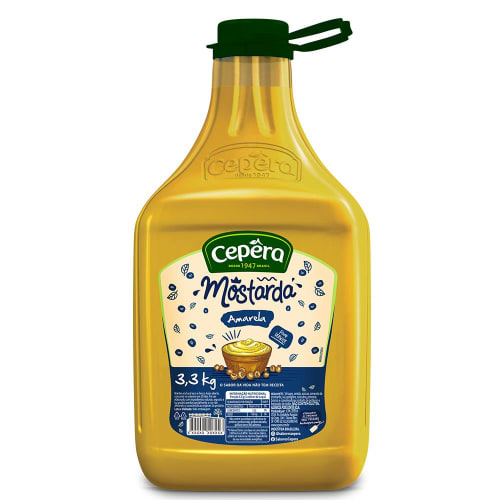 Mostarda Cepêra Big Pump 3,3Kg - 4 Unidades